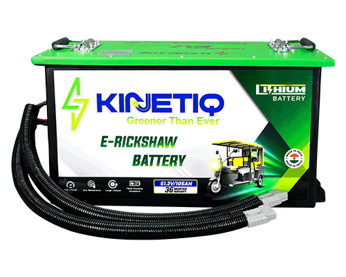 Kinetiq e-rickshaw lithium battery